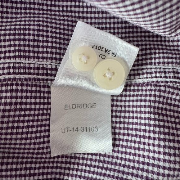 UNTUCKit Men's Purple Plaid Eldridge Dress Shirt Long Sleeve Size Large - Picture 7 of 7